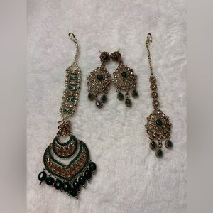 STUNNING vintage handmade Indian wedding Jewelry set.